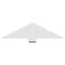 Ekena Millwork Kennewick Architectural Grade PVC Gable Bracket, 48"W x 12"H x 2"D x 6"F, 6/12 Pitch GBP048X12X0206KEN00 - alternate 4